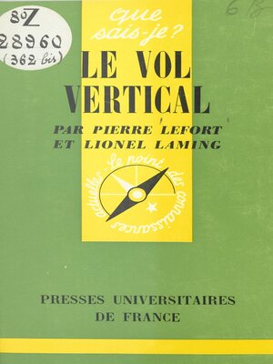 cover image of Le vol vertical